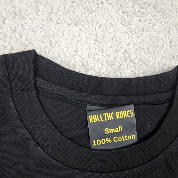 Roll The Bones Medieval Style Gym Shirt Heavyweight 100% Cotton Mace Size Small - Picture 5 of 7